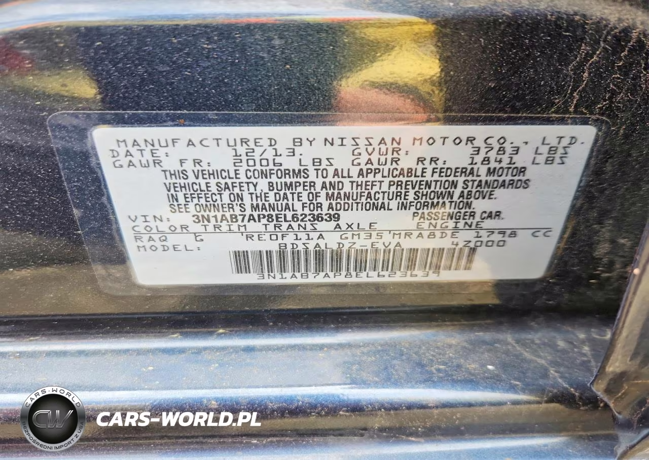 2014 Nissan Sentra Sv VIN:3N1AB7AP8EL623639 - 12