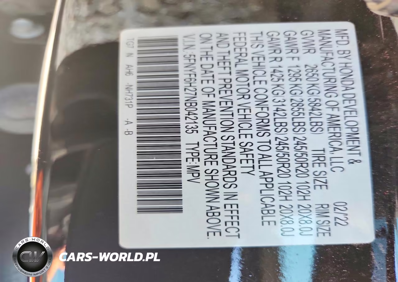 2022 Honda Pilot Se VIN:5FNYF6H27NB042135 - 13