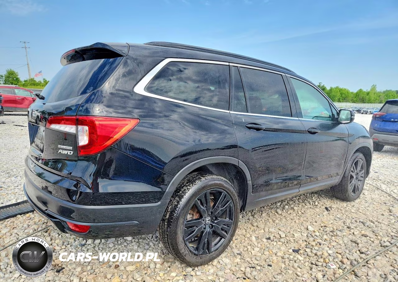 2022 Honda Pilot Se VIN:5FNYF6H27NB042135 - 3