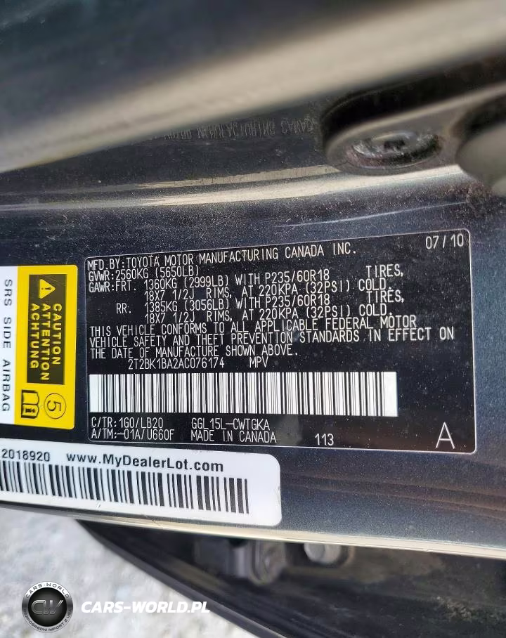 2010 Lexus Rx 350 VIN:2T2BK1BA2AC076174 - 13