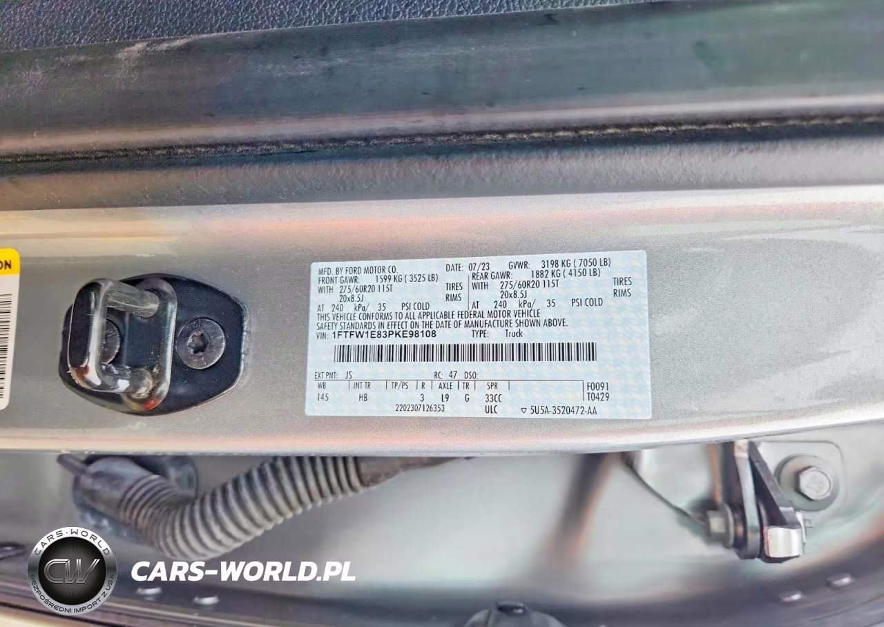 2023 Ford F150 Supercrew VIN:1FTFW1E83PKE98108 - 12