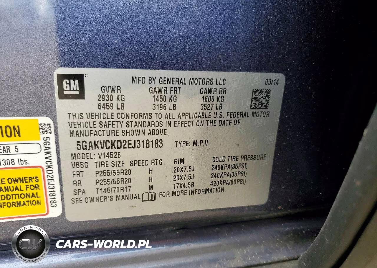 2014 Buick Enclave VIN:5GAKVCKD2EJ318183 - 14