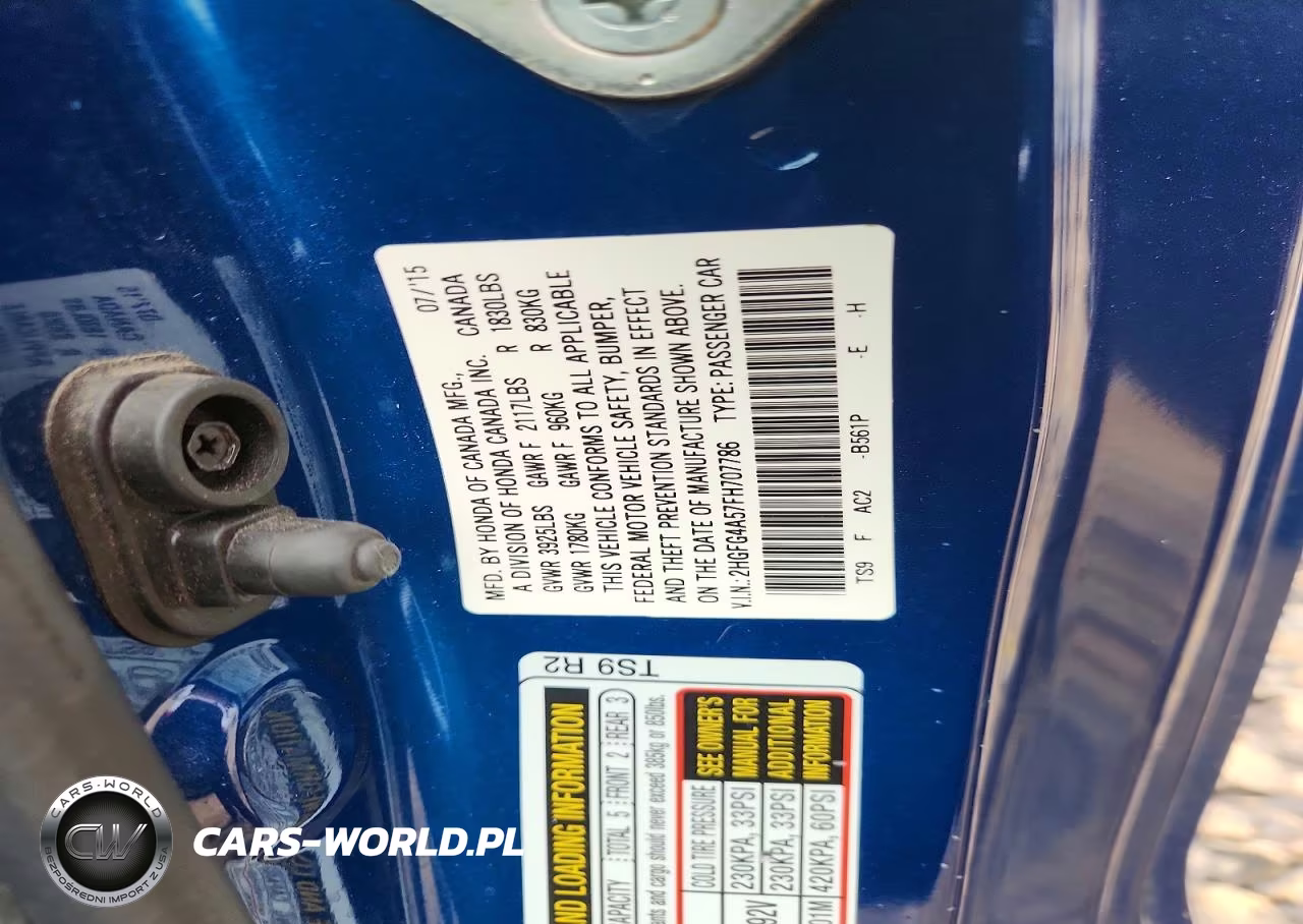 2015 Honda Civic Si VIN:2HGFG4A57FH707786 - 12