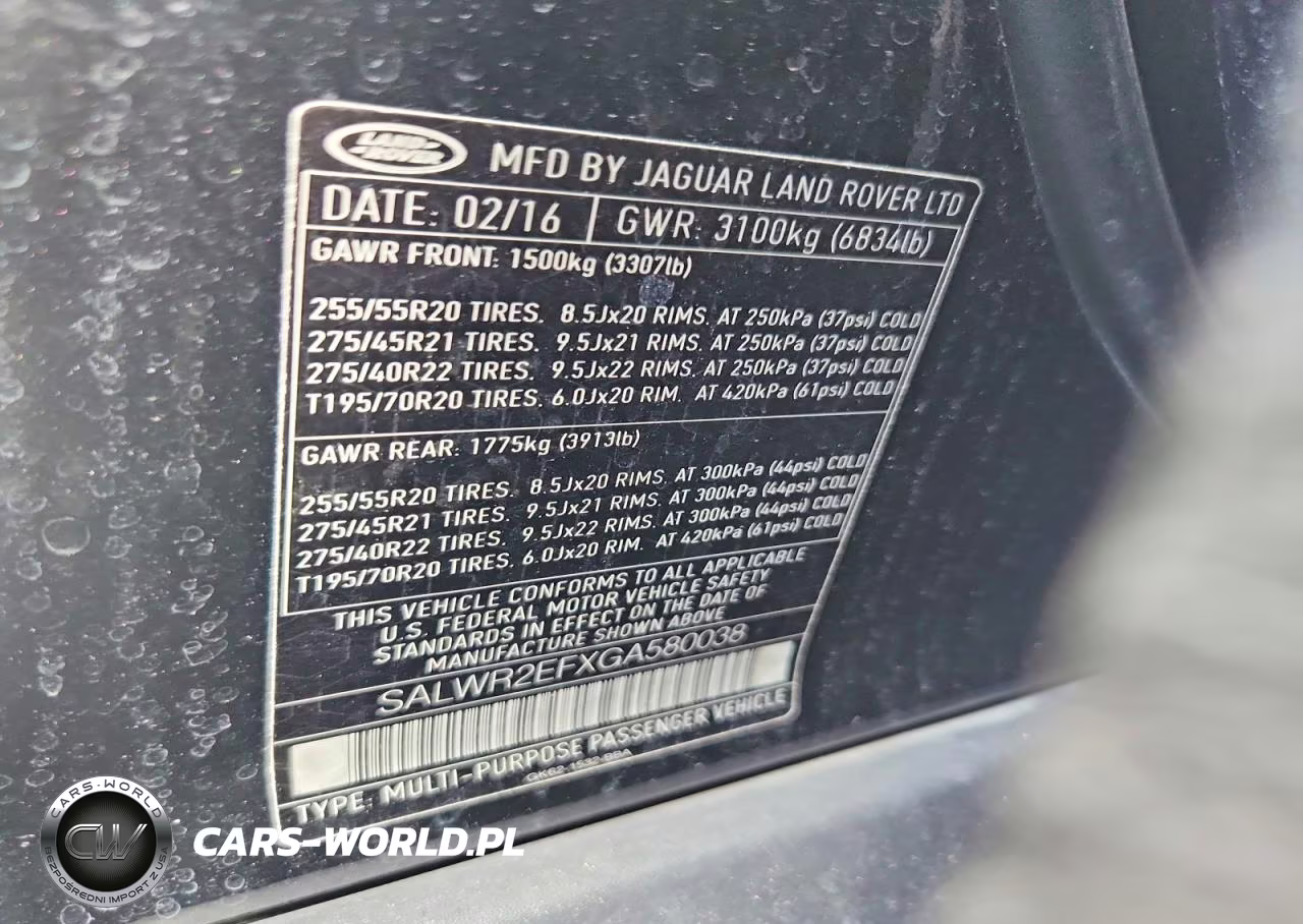 2016 Land Rover Range Rover Sport Sc VIN:SALWR2EFXGA580038 - 14