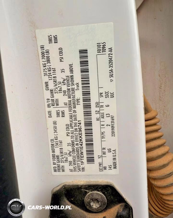 2019 Ford F150 Supercrew VIN:1FTEW1E42KKE96741 - 10