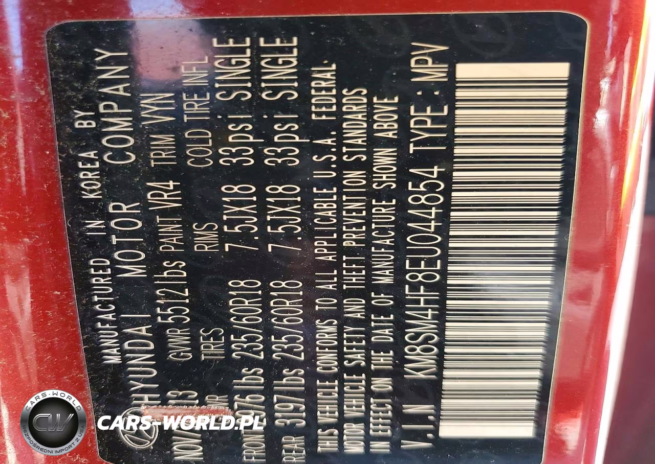 2014 Hyundai Santa Fe Gls VIN:KM8SM4HF8EU044854 - 13