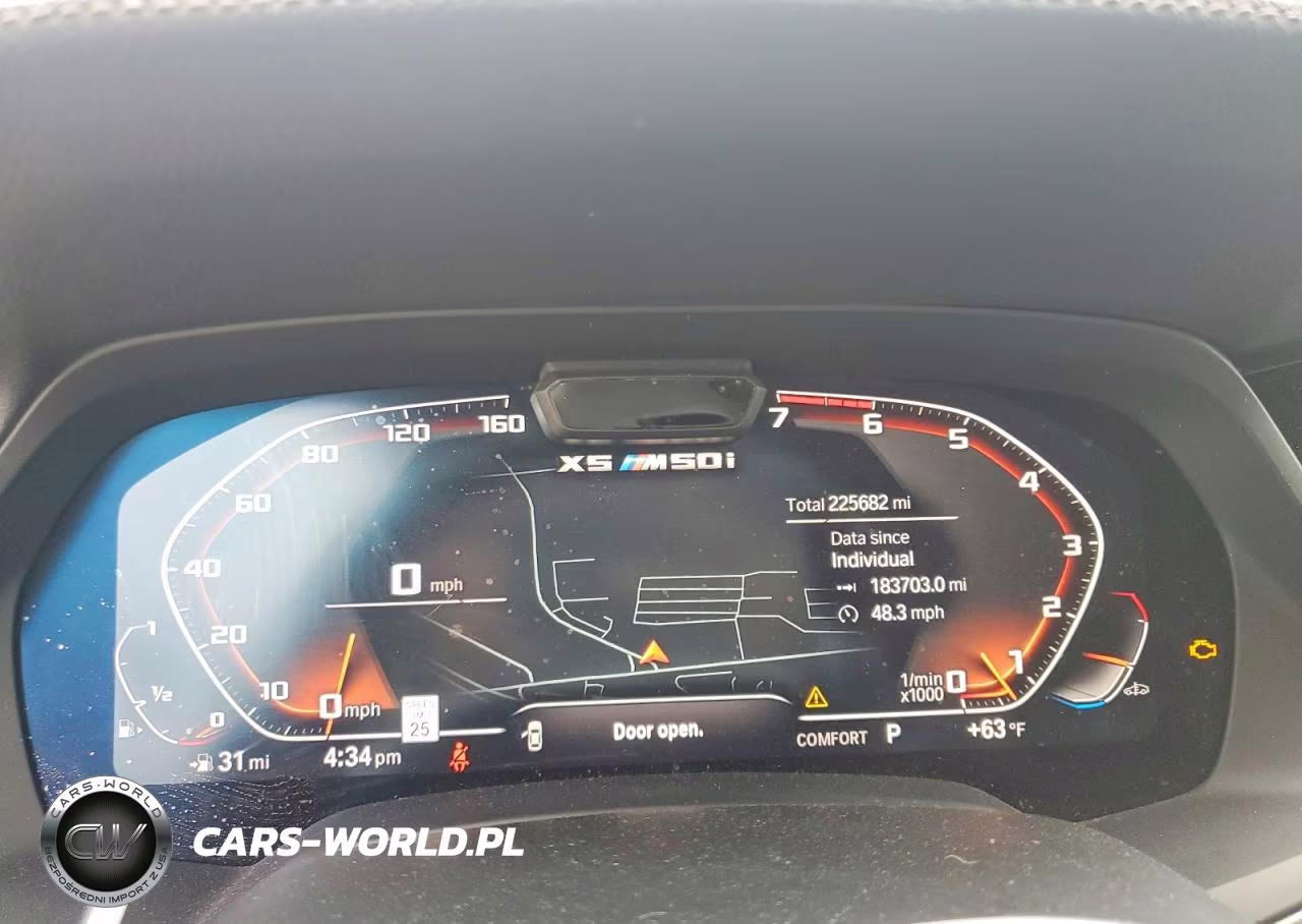 2021 BMW X5 M50I VIN:5UXJU4C01M9F71043 - 9