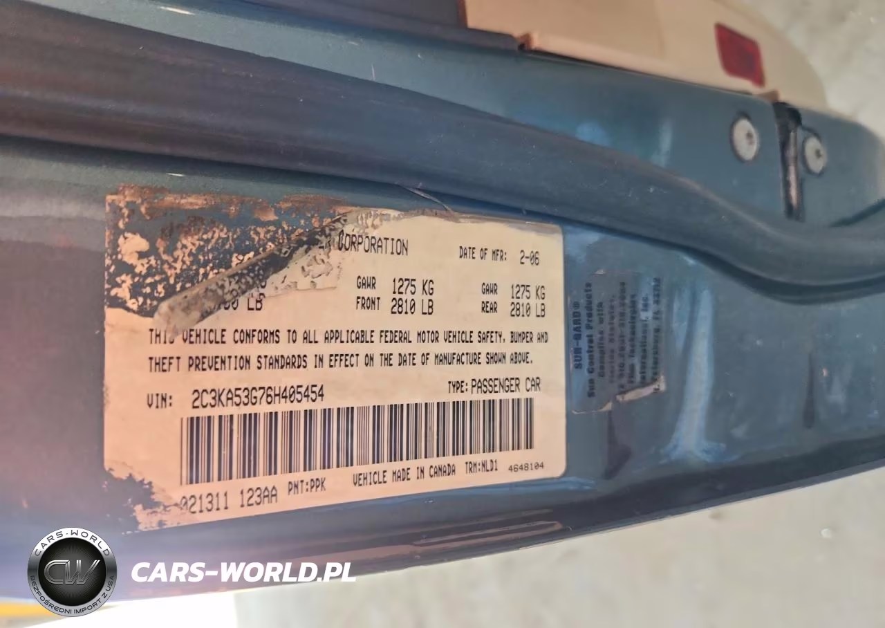 2006 Chrysler 300 Touring VIN:2C3KA53G76H405454 - 12
