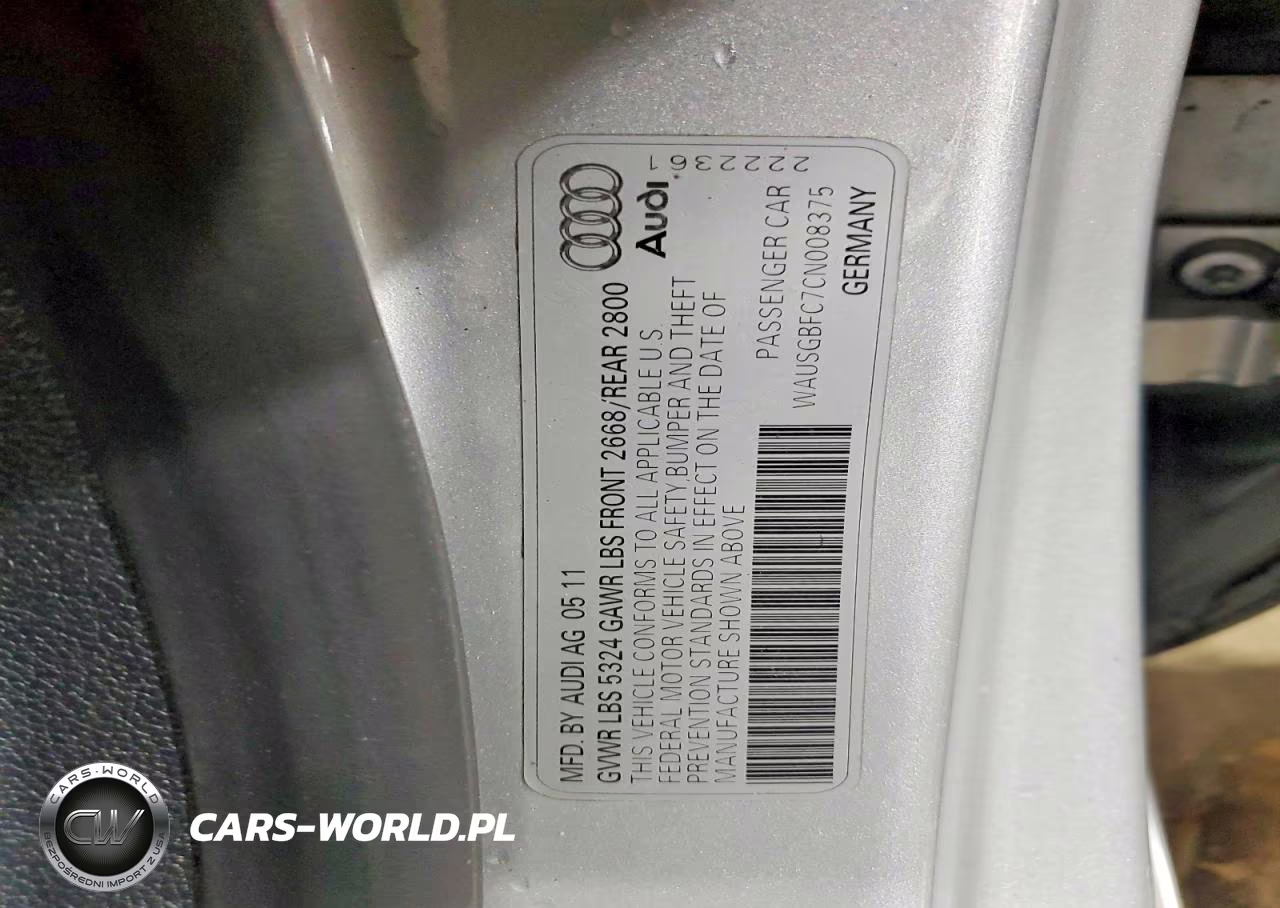 2012 Audi A7 Prestige VIN:WAUSGBFC7CN008375 - 13