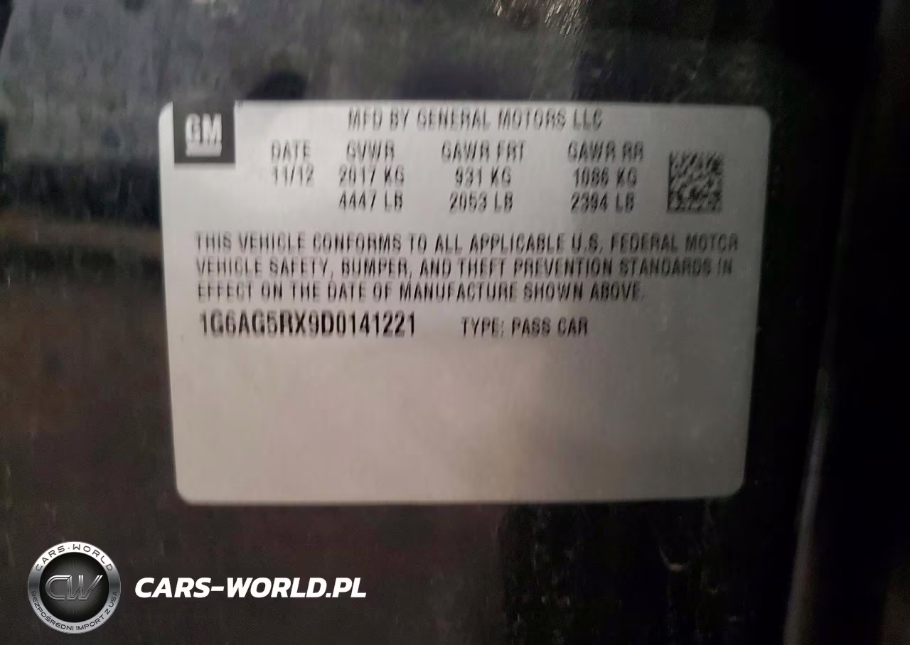 2013 Cadillac Ats VIN:1G6AG5RX9D0141221 - 12