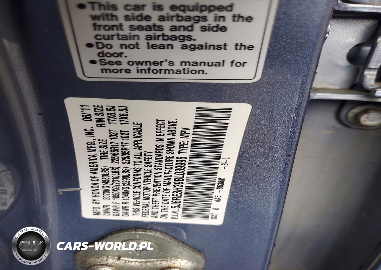 2011 Honda Cr-V Lx VIN:5J6RE3H39BL039996 - 13