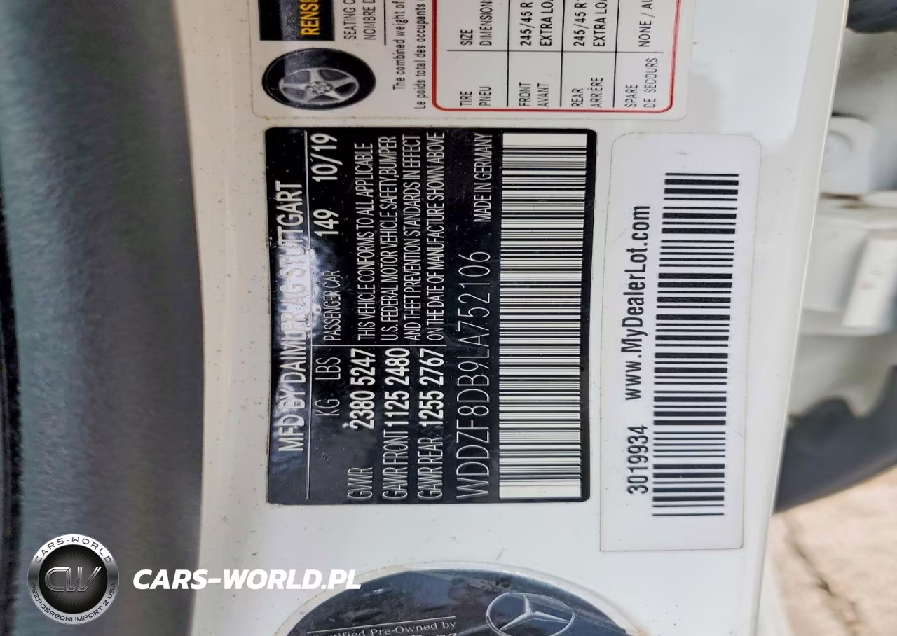 2020 Mercedes-Benz E 350 VIN:WDDZF8DB9LA752106 - 12