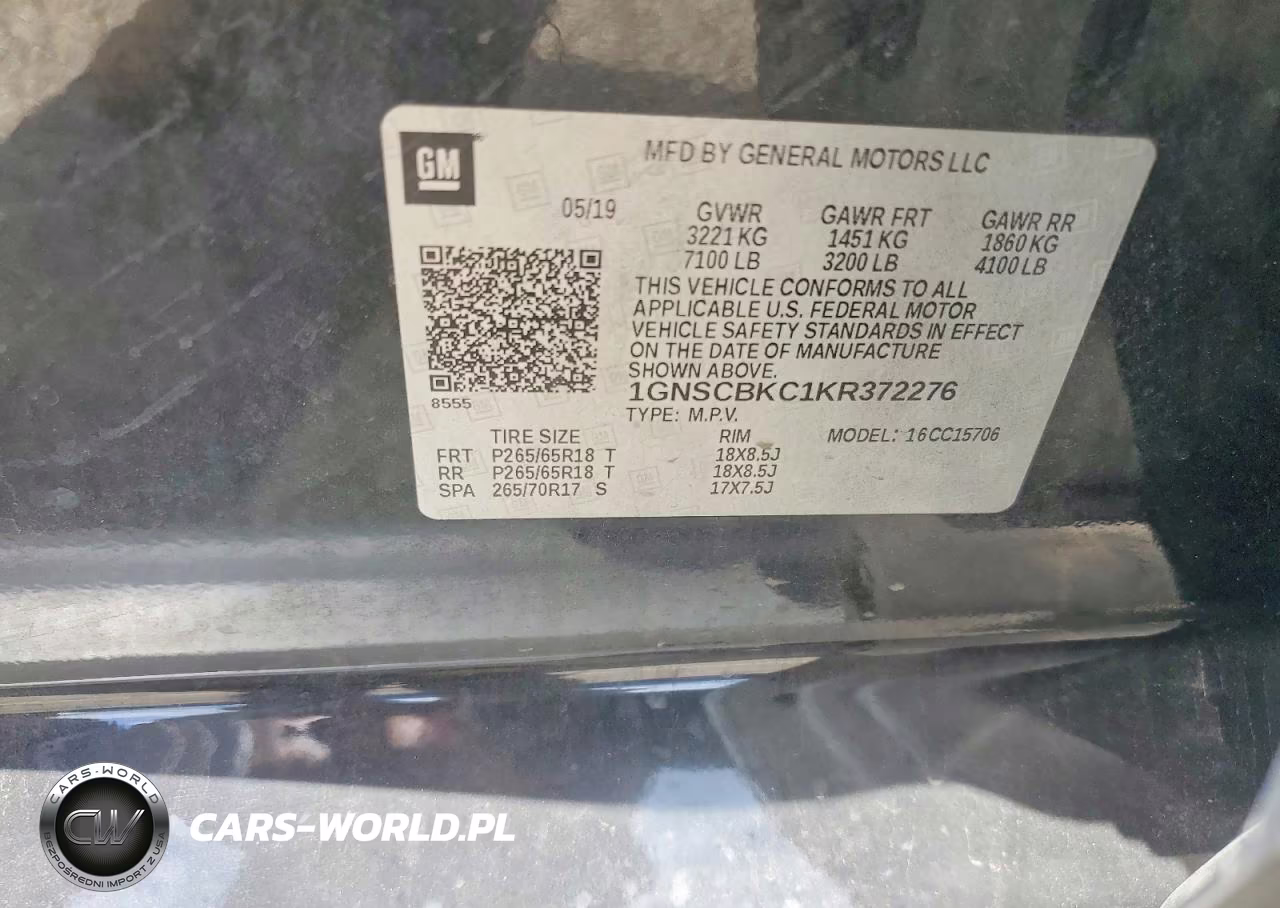 2019 Chevrolet Tahoe C1500 Lt VIN:1GNSCBKC1KR372276 - 13