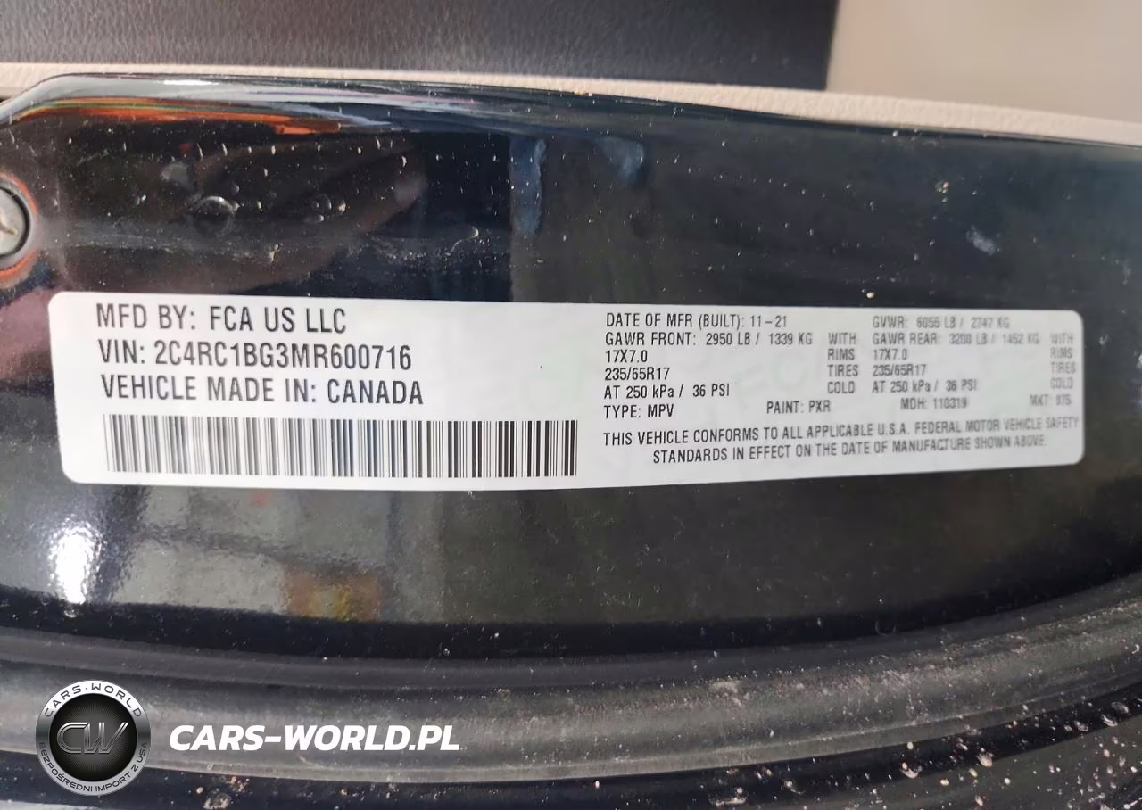 2021 Chrysler Pacifica Touring L VIN:2C4RC1BG3MR600716 - 14