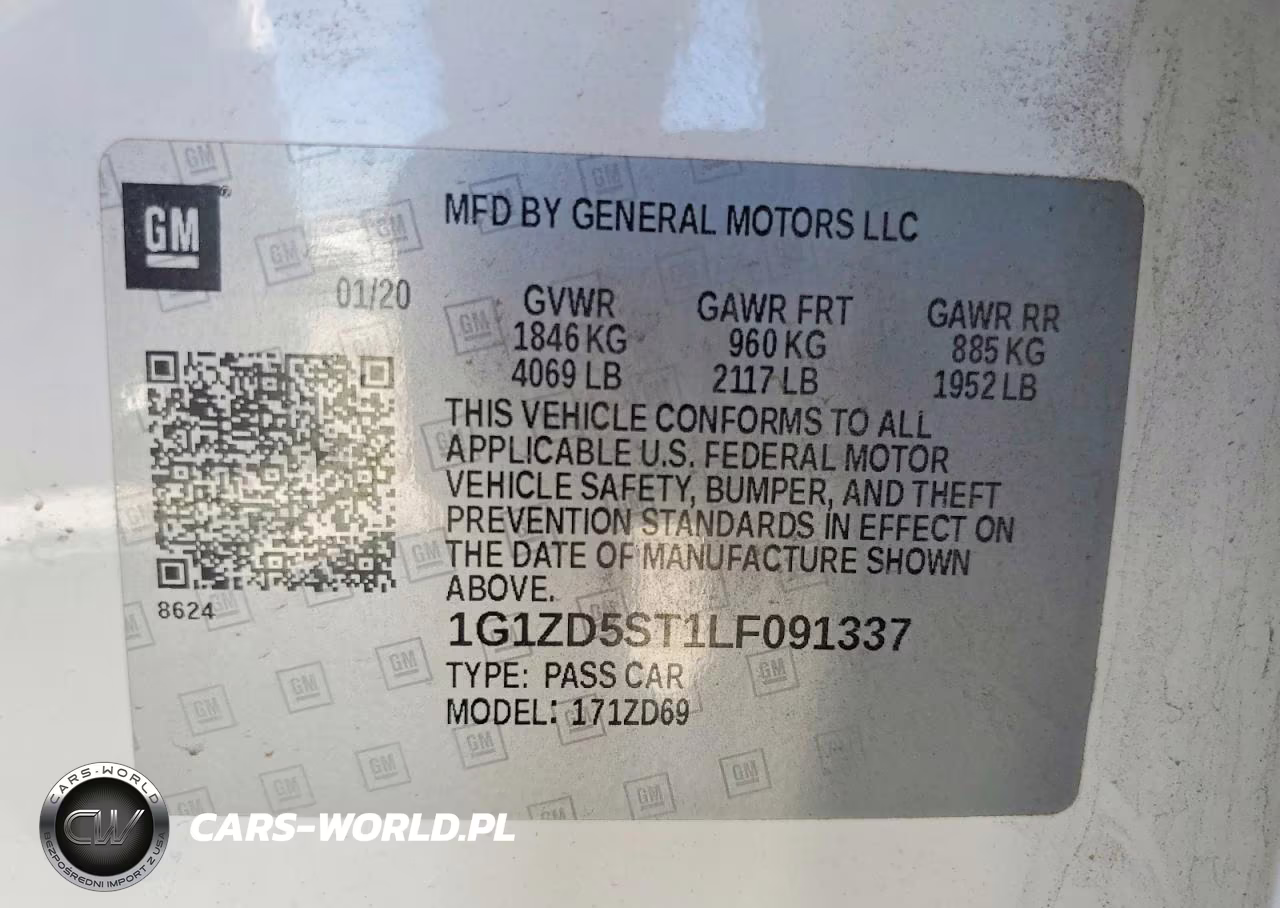 2020 Chevrolet Malibu Lt VIN:1G1ZD5ST1LF091337 - 12