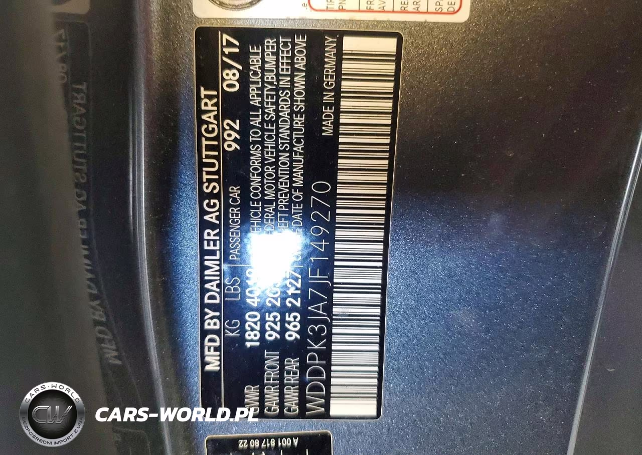 2018 Mercedes-Benz Slc 300 VIN:WDDPK3JA7JF149270 - 12