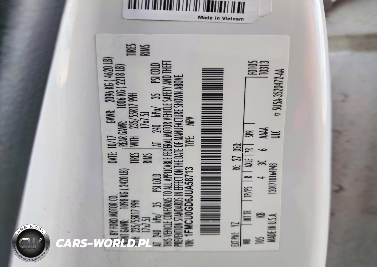 2018 Ford Escape Se VIN:1FMCU0GD6JUA58713 - 13