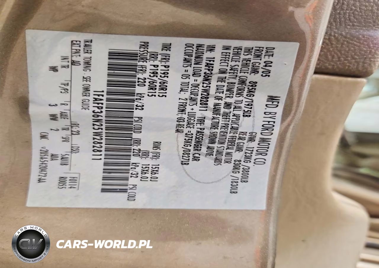 2005 Ford Focus Zxw VIN:1FAFP36N25W282811 - 12