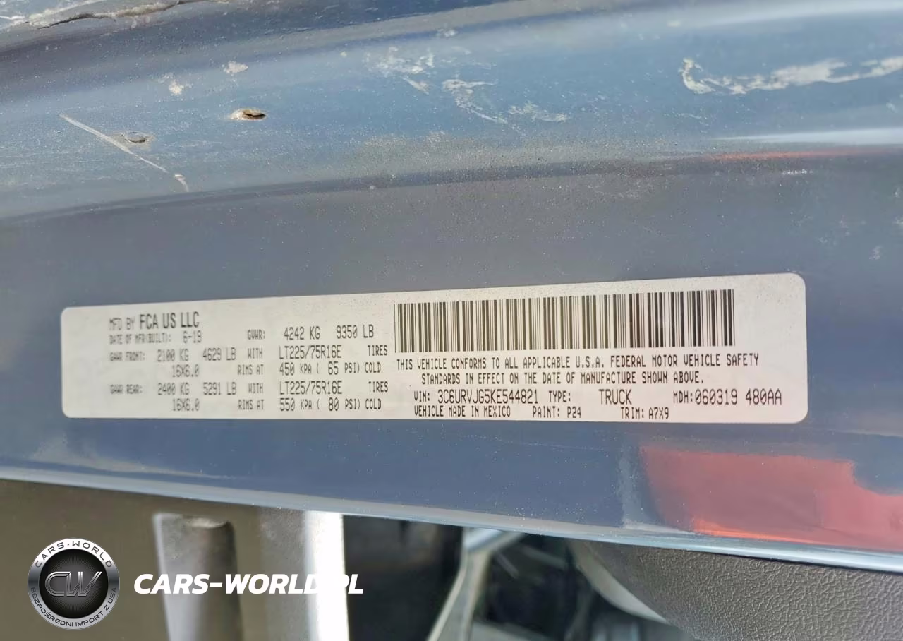 2019 Ram Promaster 3500 3500 High VIN:3C6URVJG5KE544821 - 14