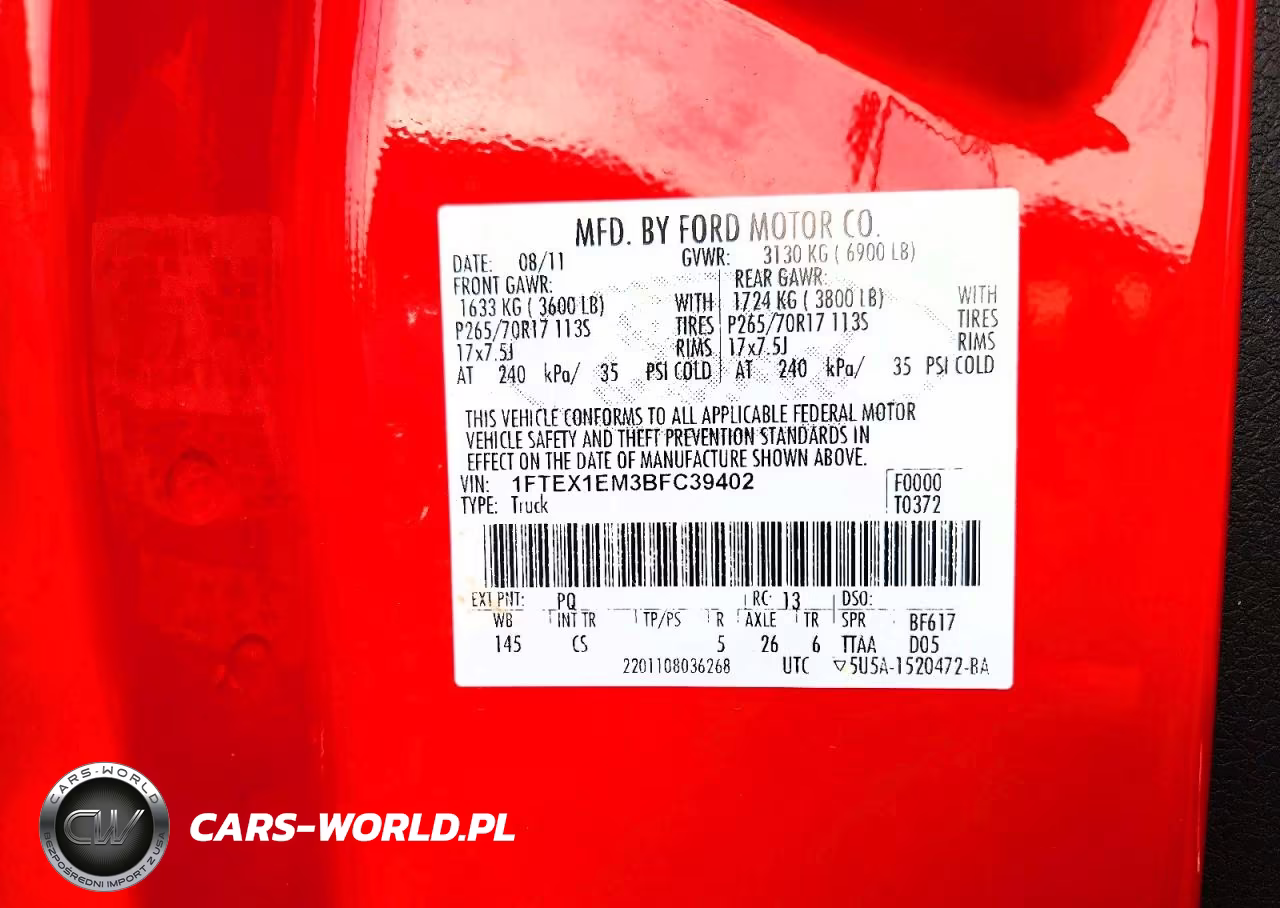 2011 Ford F150 Super Cab VIN:1FTEX1EM3BFC39402 - 12