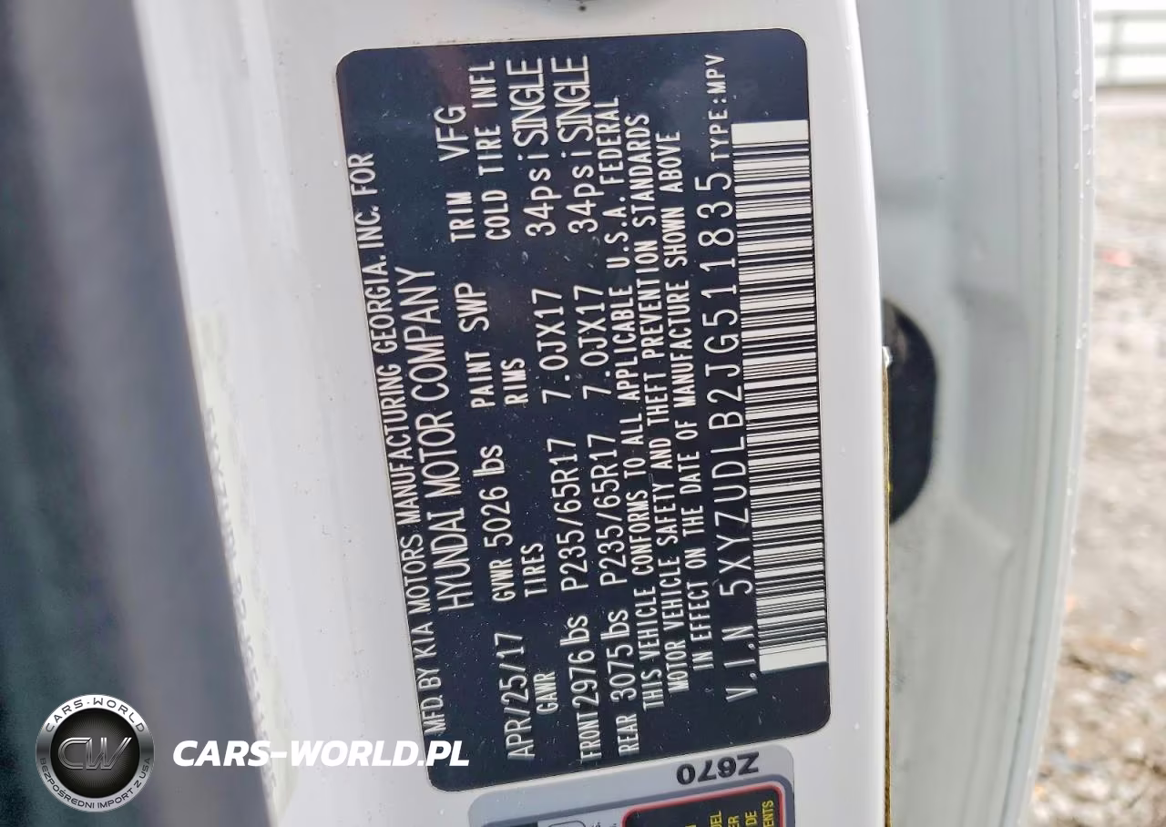 2018 Hyundai Santa Fe Sport 2.4L VIN:5XYZUDLB2JG511835 - 13