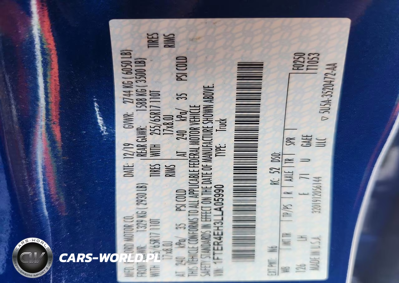 2020 Ford Ranger Xl VIN:1FTER4EH3LLA05990 - 13