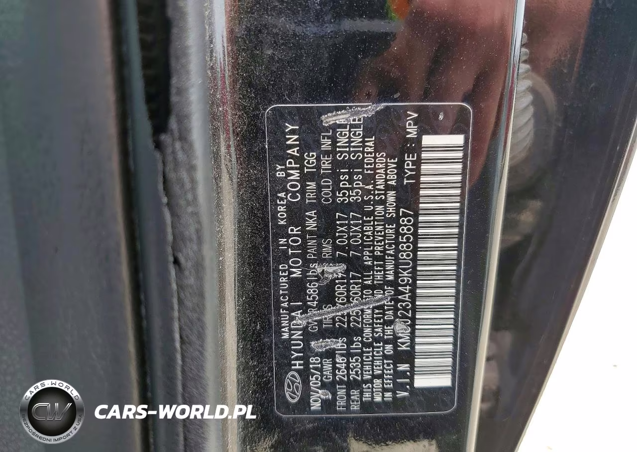 2019 Hyundai Tucson Se VIN:KM8J23A49KU885887 - 13
