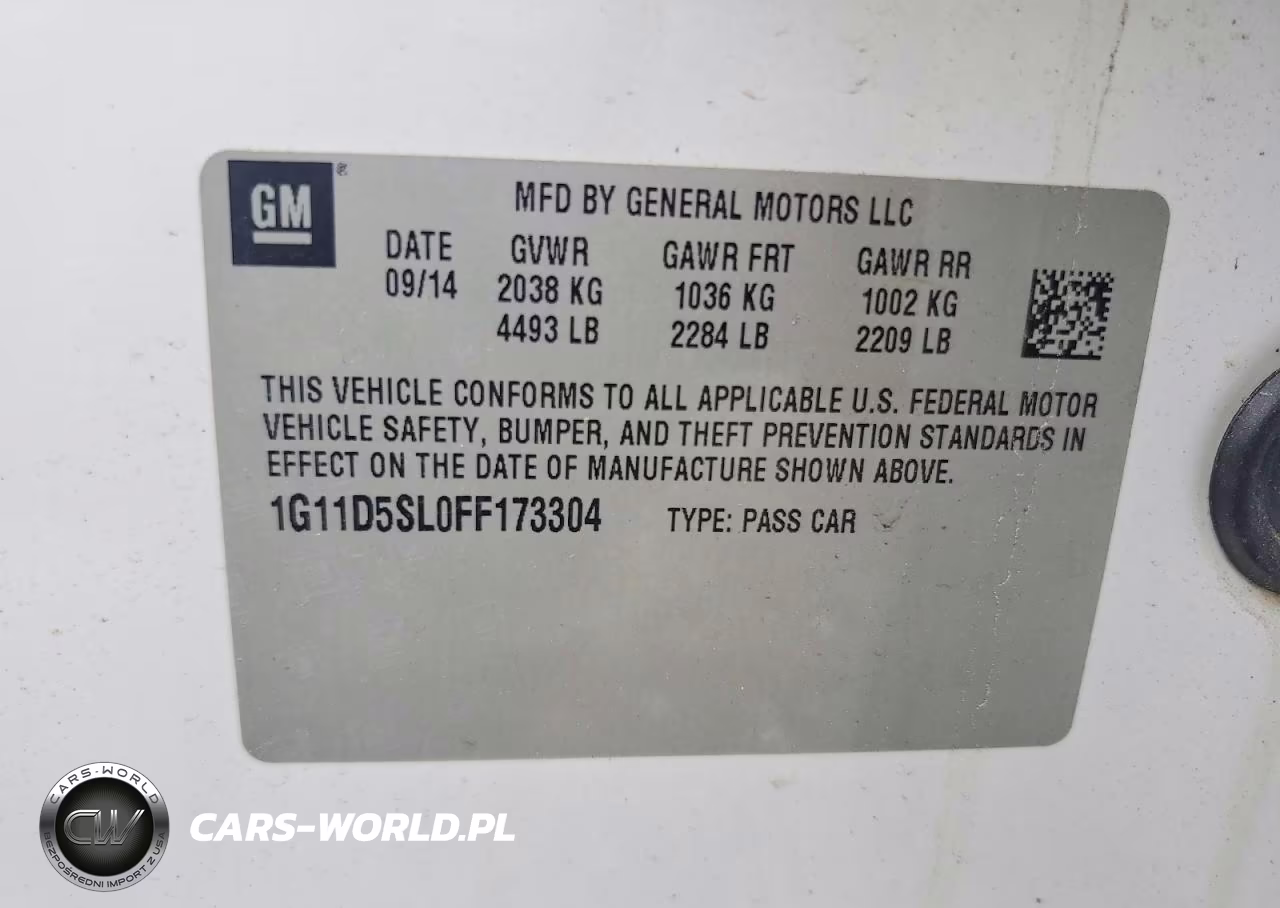 2015 Chevrolet Malibu 2Lt VIN:1G11D5SL0FF173304 - 13