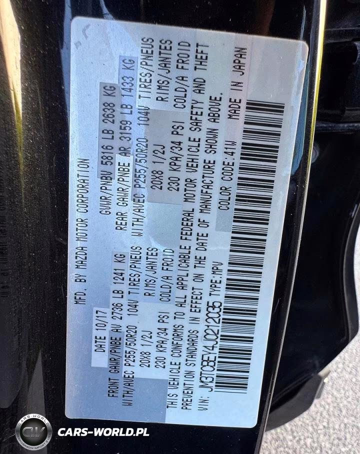 2018 Mazda Cx-9 Signature VIN:JM3TCBEY4J0212035 - 10