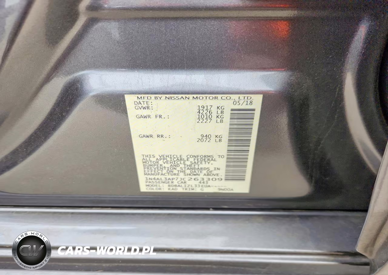 2018 Nissan Altima 2.5 Sv VIN:1N4AL3AP7JC263309 - 12