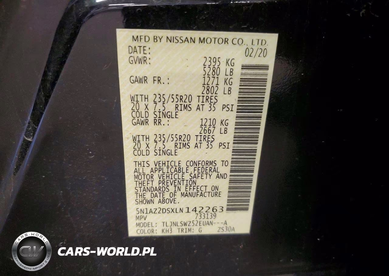 2020 Nissan Murano Platinum VIN:5N1AZ2DSXLN142263 - 13