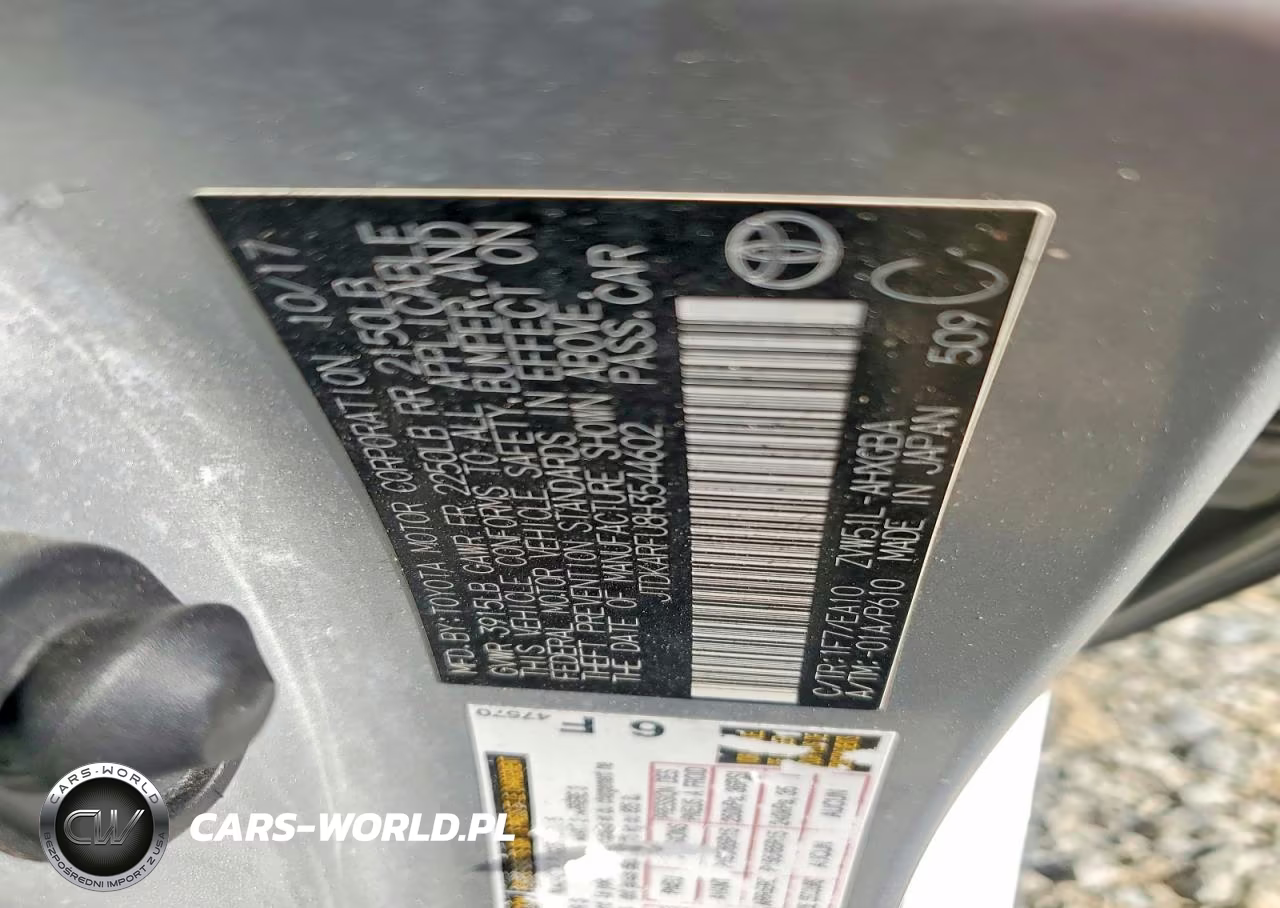 2017 Toyota Prius Four VIN:JTDKARFU8H3544602 - 12