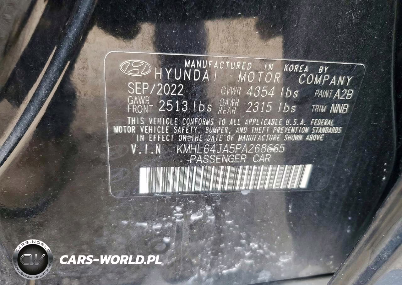 2023 Hyundai Sonata Sel VIN:KMHL64JA5PA268665 - 12