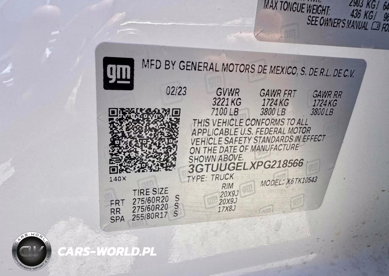 2023 GMC Sierra K1500 Denali VIN:3GTUUGELXPG218566 - 10