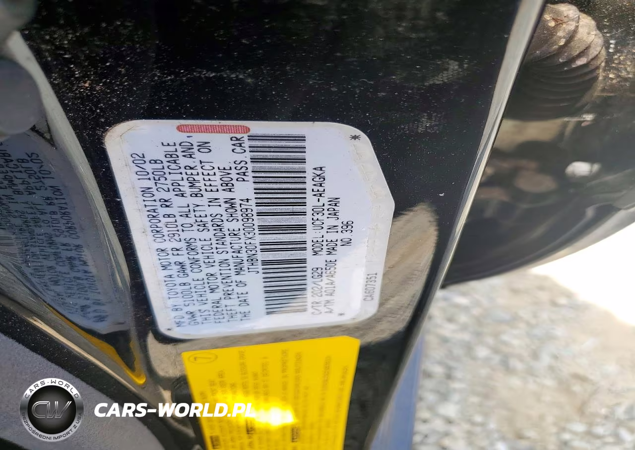 2003 Lexus Ls 430 VIN:JTHBN30FX30098974 - 12
