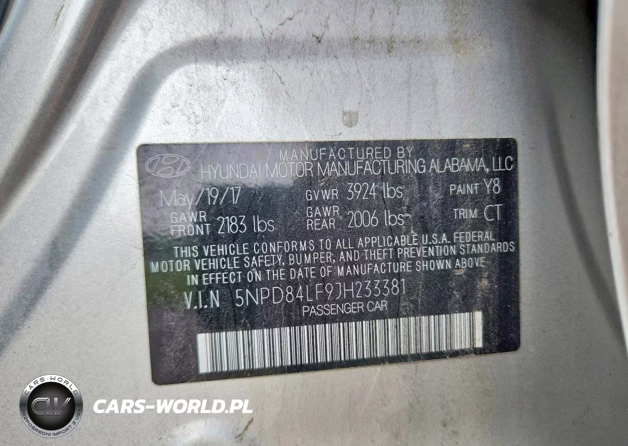 2018 Hyundai Elantra Sel VIN:5NPD84LF9JH233381 - 12