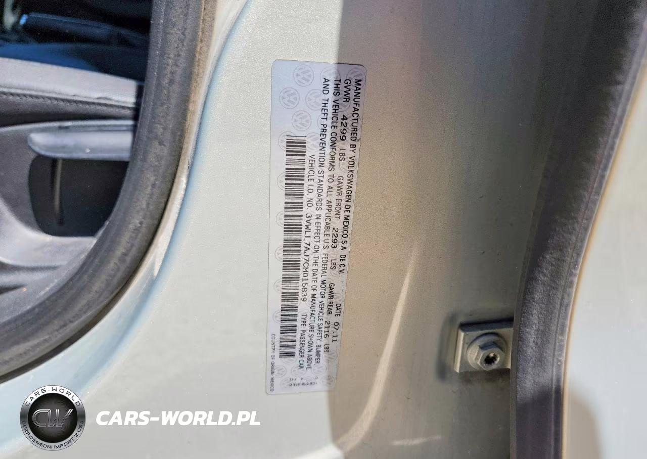 2012 Volkswagen Jetta Tdi VIN:3VWLL7AJ7CM015839 - 12
