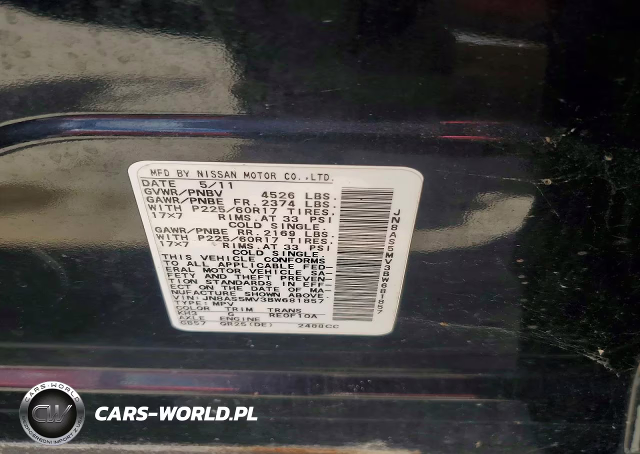 2011 Nissan Rogue S VIN:JN8AS5MV3BW681857 - 13