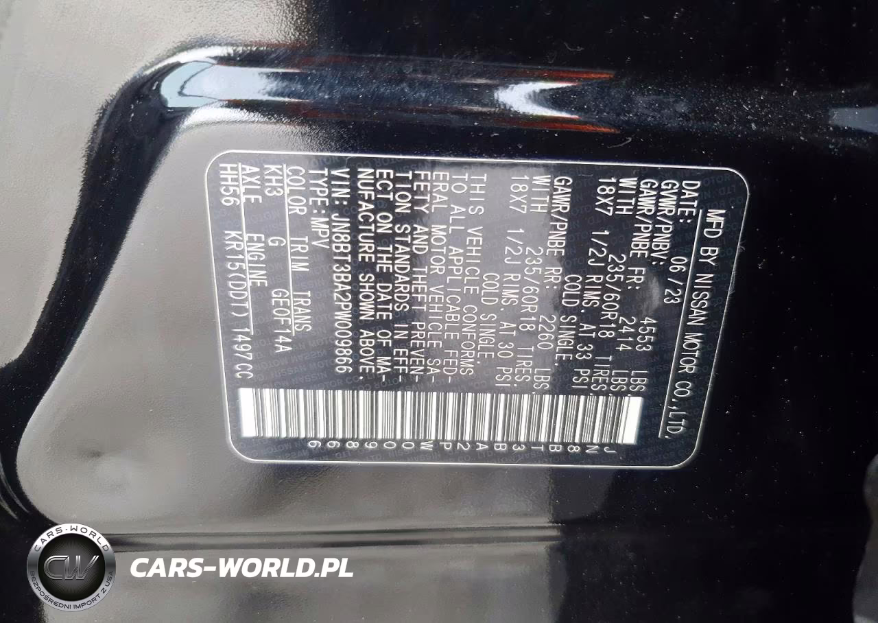 2023 Nissan Rogue Sv VIN:JN8BT3BA2PW009866 - 14