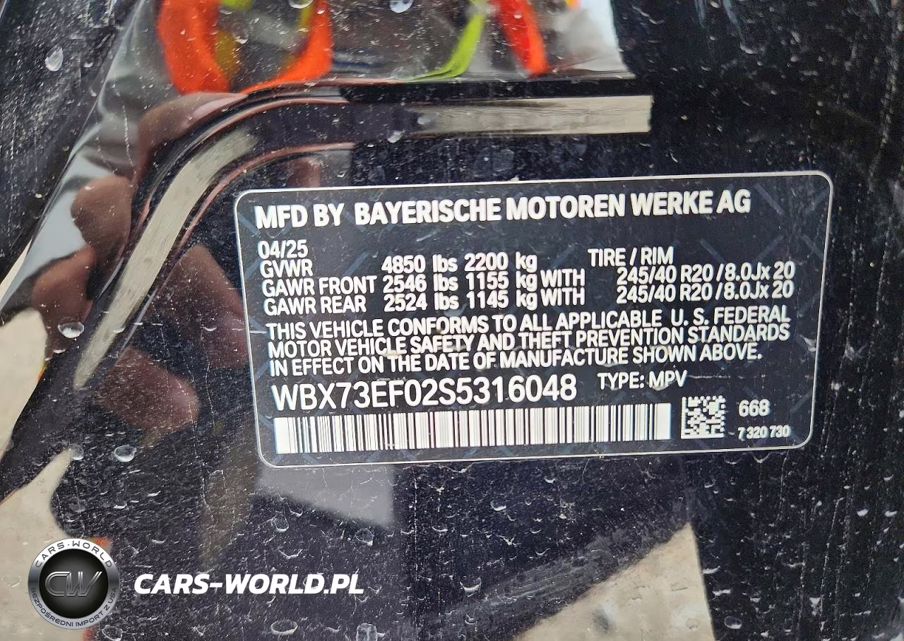 2025 BMW X1 xDrive28I VIN:WBX73EF02S5316048 - 12