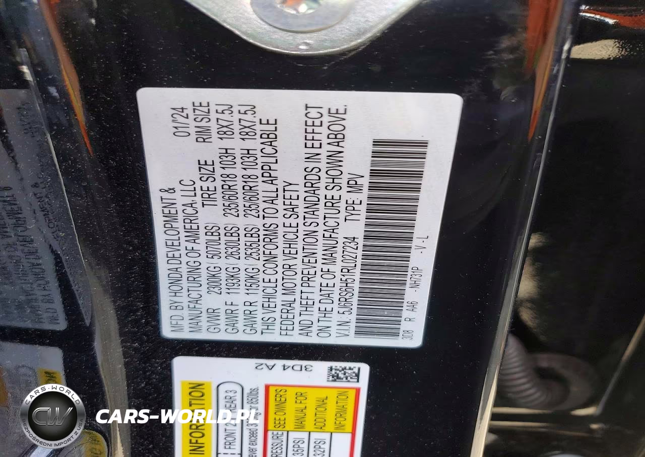 2024 Honda Cr-V Sport VIN:5J6RS6H51RL027234 - 12