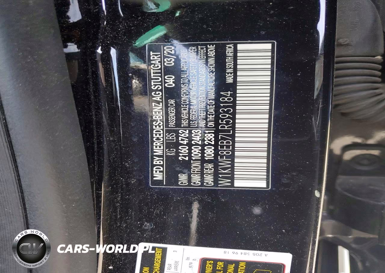 2020 Mercedes-Benz 300 C VIN:W1KWF8EB7LR593184 - 13