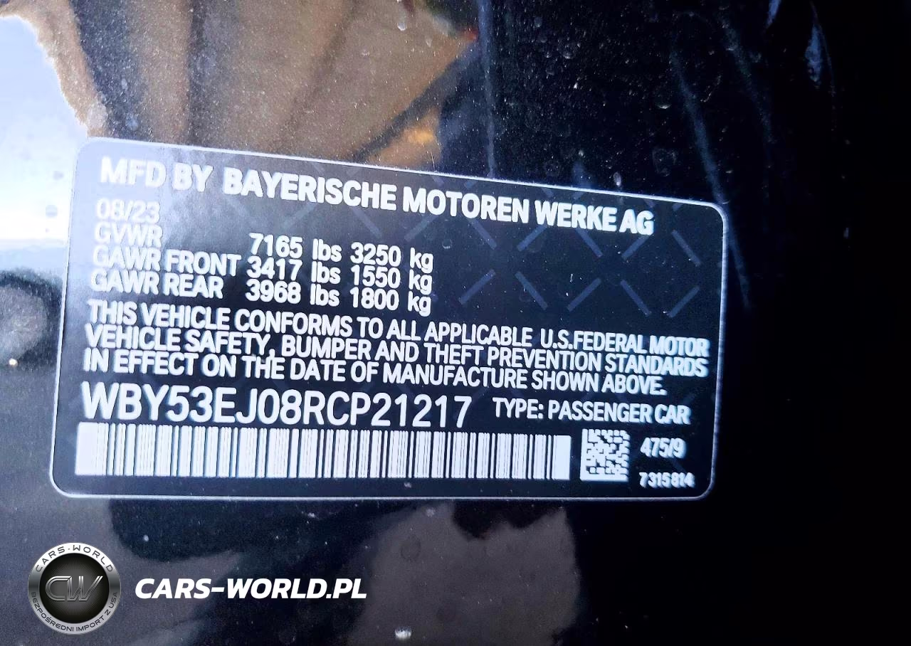 2024 BMW I7 xDrive60 VIN:WBY53EJ08RCP21217 - 12