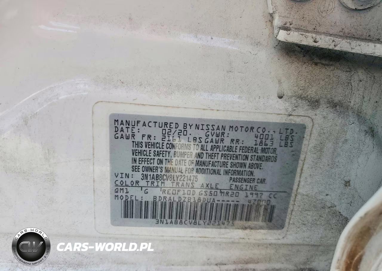 2020 Nissan Sentra Sv VIN:3N1AB8CV8LY221475 - 12