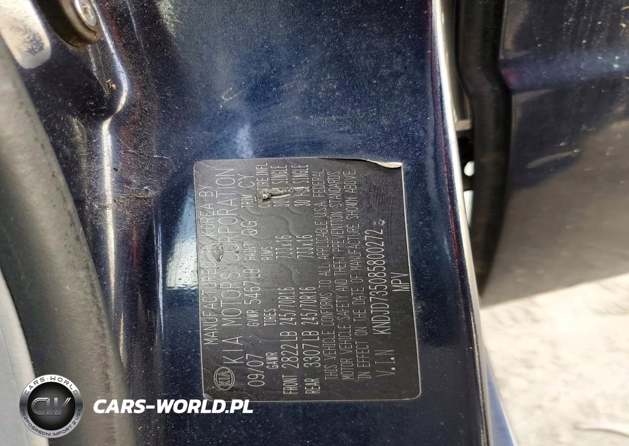 2008 Kia Sorento Base VIN:KNDJD735085800272 - 13