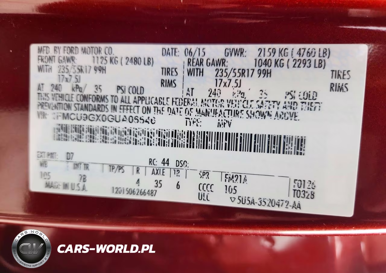 2016 Ford Escape Se VIN:1FMCU9GX0GUA06646 - 13