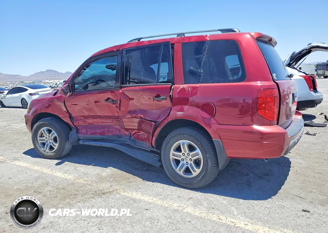 2004 Honda Pilot Exl VIN:2HKYF18624H598763 - 2