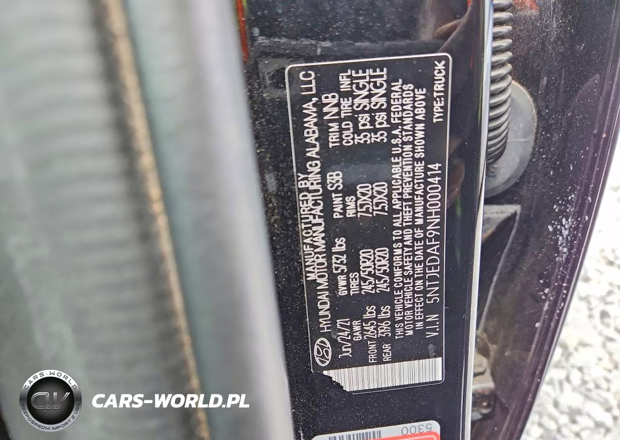2022 Hyundai Santa Cruz Limited VIN:5NTJEDAF9NH000414 - 12