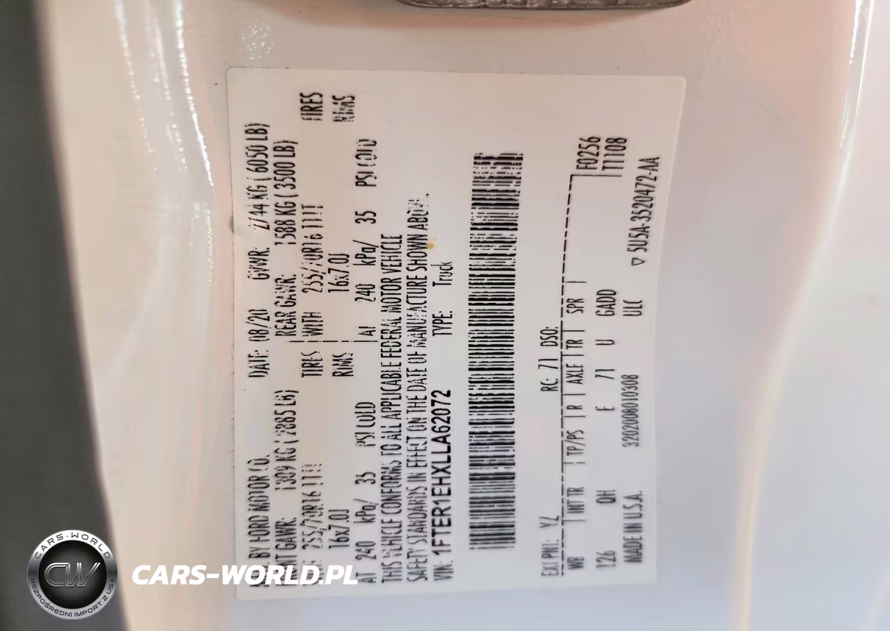 2020 Ford Ranger Xl VIN:1FTER1EHXLLA62072 - 13