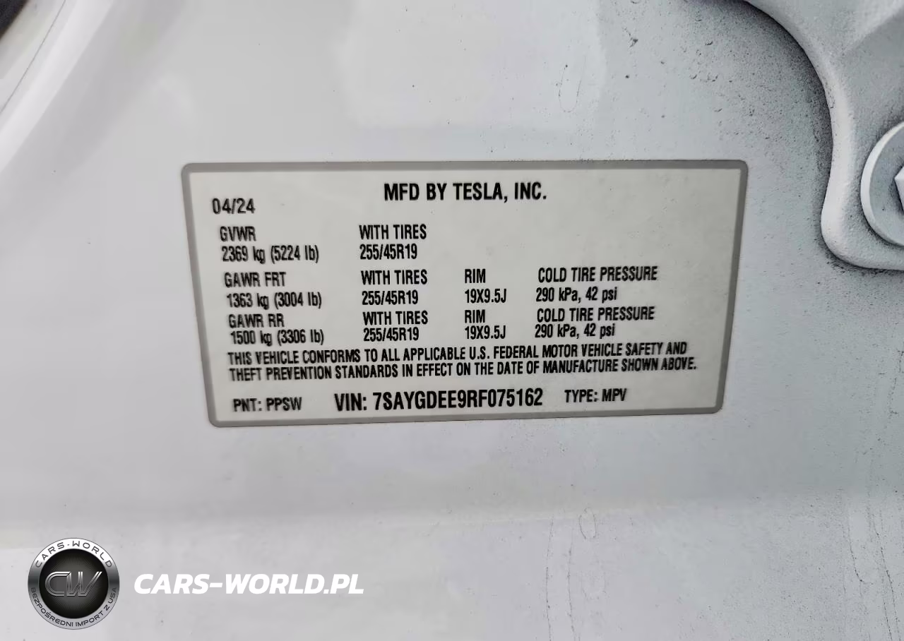 2024 Tesla Model Y VIN:7SAYGDEE9RF075162 - 14